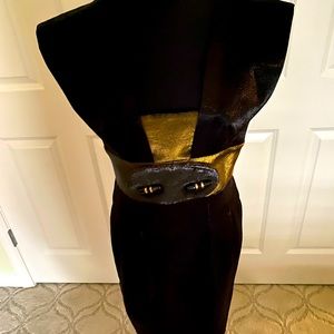 Requiem black and bronze shimmery cocktail dress size 6